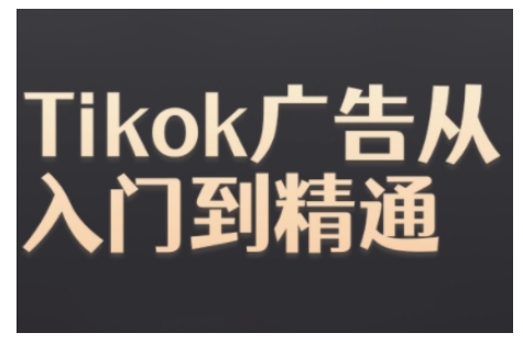 Tiktok Ads实操教程，Tiktok广告从入门到精通-启知网创 - 打造知识共享型生态‌